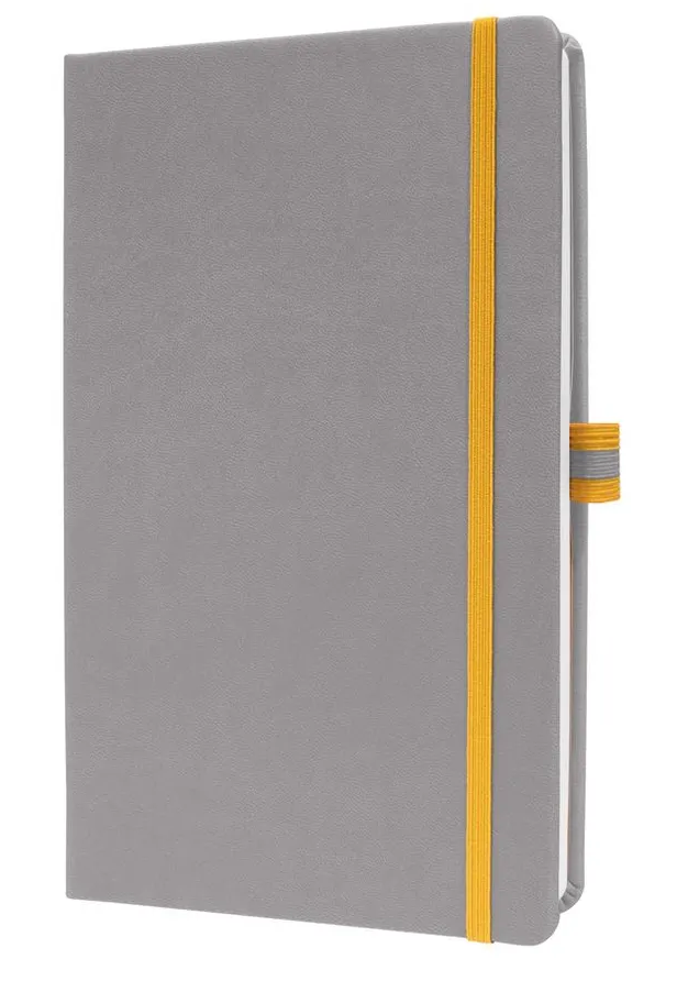 Notitieboek hardcover linescape a5 gelinieerd lichtgrijs sigel