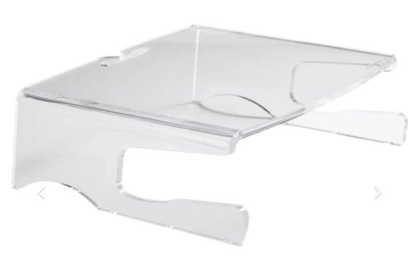 Monitorstandaard q-riser 100 transparant bakker &amp; elkhuizen
