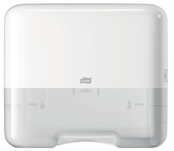 Dispenser mini handdoeken zz-vouw 29 x 33 x 13 cm h3-systeem wit tork