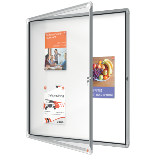 Vitrine extérieure porte tournante 12 x a4 nobo