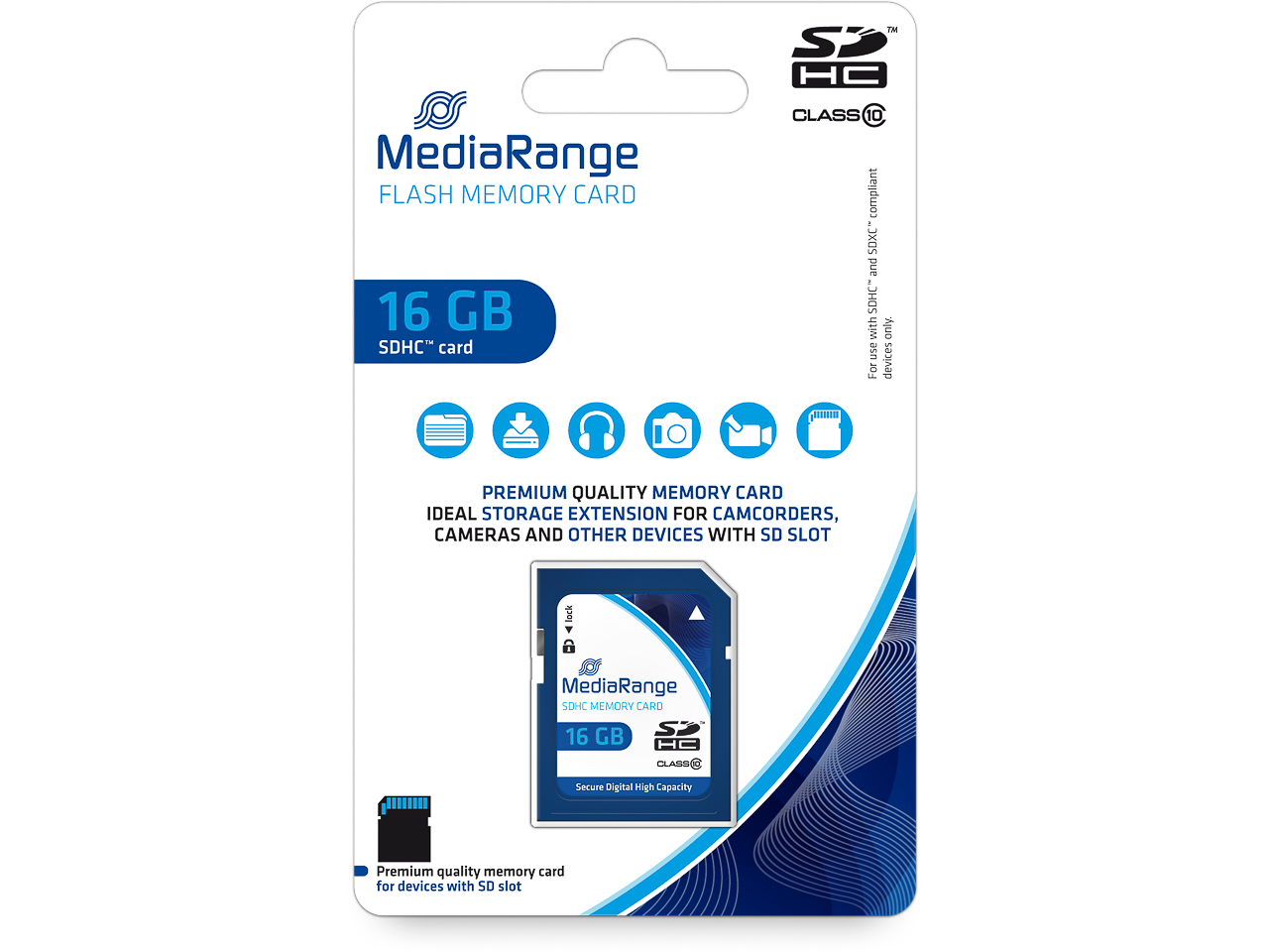 Geheugenkaart sdhc 16 gb mediarange