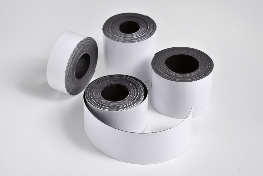 Magnetische etikettenband 30mm x 3m wit legamaster