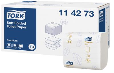 Papier toilette plie soft 2-plis 30 x 252 fold t3 blanc tork