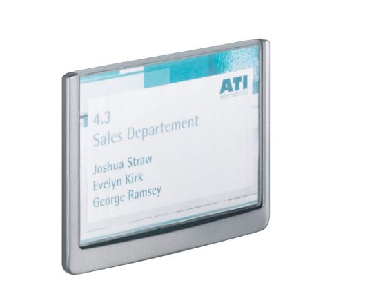 Deurnaambord click sign 149 x 105 mm grafiet durable