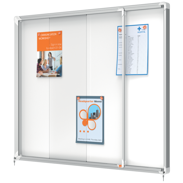 Vitrine intérieure porte coulissante 15 x a4 nobo