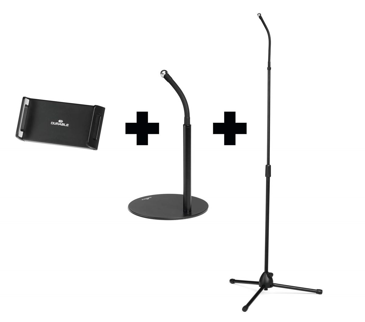 Twist combi tafel-  en vloerstandaard met tablethouder durable