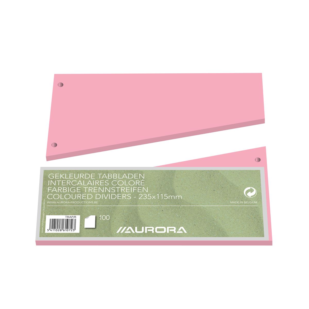 D.100 scheidingsstr.trapezev. 12x23cm - 175 gr kers aurora